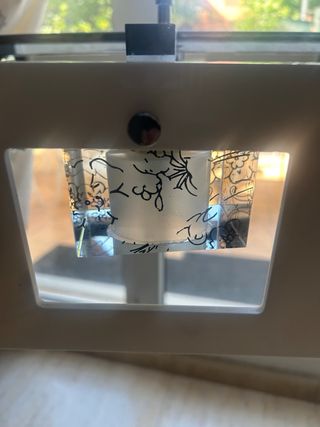 Juego 3 Lámparas Salón Cristal y Metal