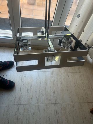 Juego 3 Lámparas Salón Cristal y Metal