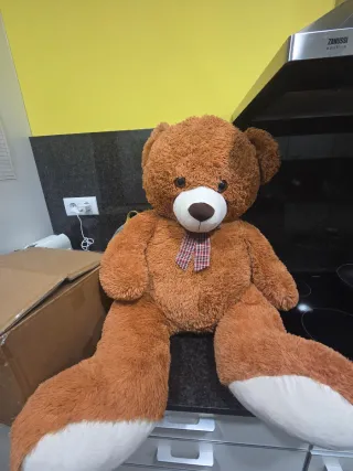 Oso de peluche grande marrón
