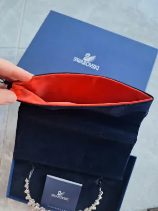 Tiara Swarovski Flores Perlas Plata