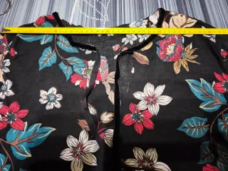 Vestido estampado floral negro talla única