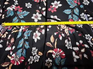 Vestido estampado floral negro talla única