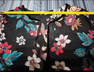 Vestido estampado floral negro talla única