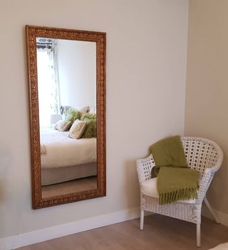 Espejo antiguo madera y cristal