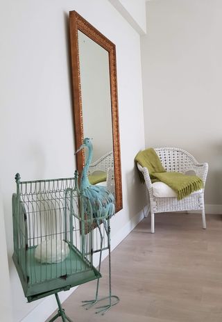 Espejo antiguo madera y cristal