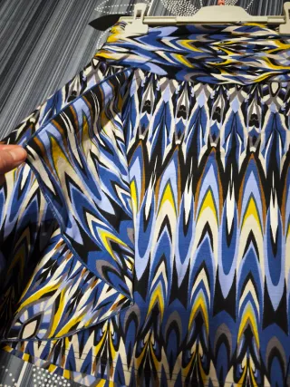 Falda estampada multicolor talla única