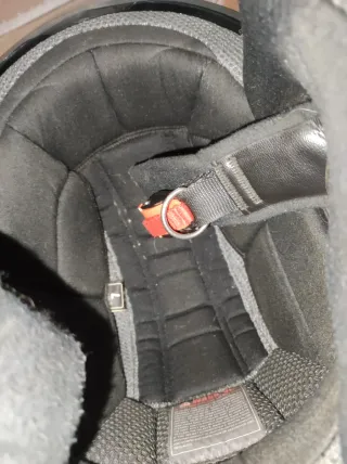 Casco de moto negro LEM