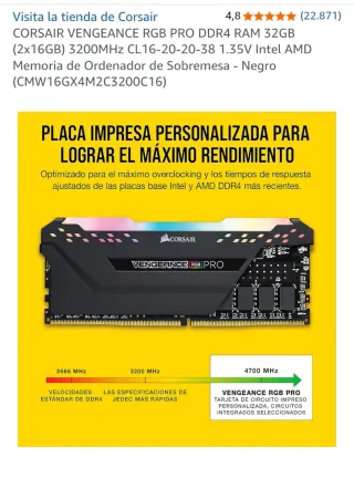 Corsair Vengeance RGB Pro DDR4 16GB