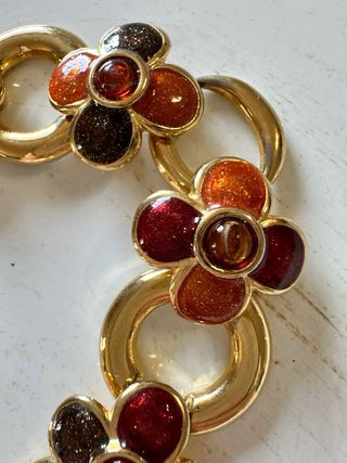 Braccialetto vintage Sergio Gianett oro smalti