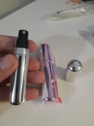 Vaporizador de perfume dorado