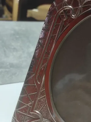 Marco de plata de 1° ley Vinard,diseño reloj