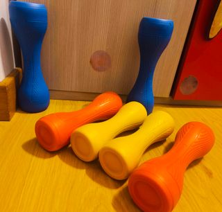 Juego de pesas fitness 6 piezas.