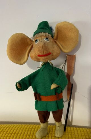 Pupazzo Topo Gigio vintage panno lenci anni 50/60