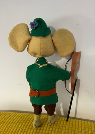 Pupazzo Topo Gigio vintage panno lenci anni 50/60