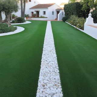 Césped artificial reutilizado