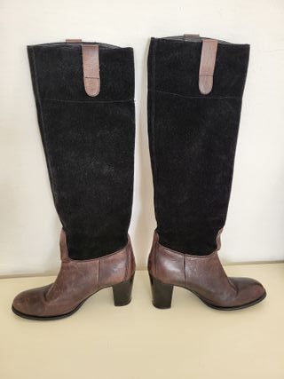 Stivali pelle/camoscio