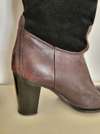 Stivali pelle/camoscio