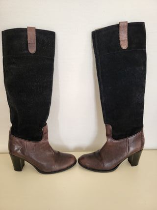 Stivali pelle/camoscio