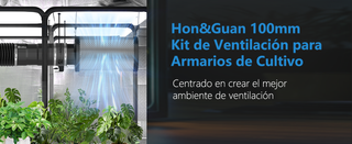 kit de ventilacion  armario o invernadero 100mm