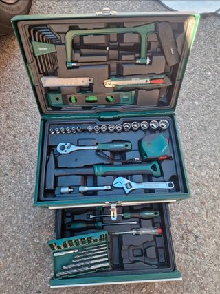 Caja de herramientas Parkside verde N*2