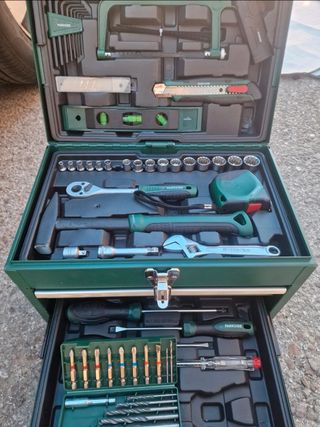 Caja de herramientas Parkside verde N*2
