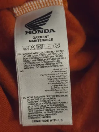 Felpa Honda Making Legends Arancio/Nero