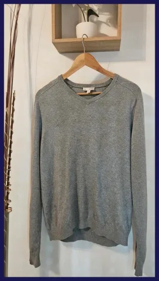 Jersey Gap Gris Talla M 95% Algodón