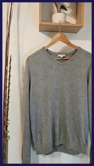 Jersey Gap Gris Talla M 95% Algodón
