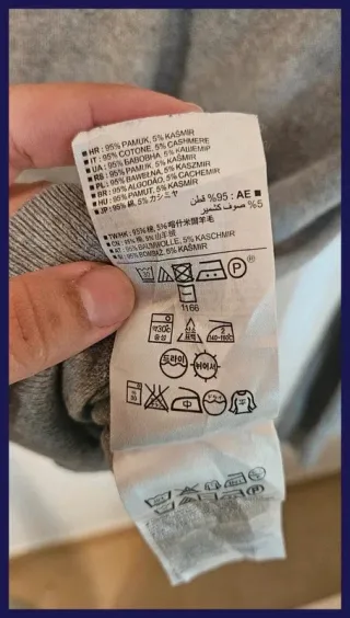 Jersey Gap Gris Talla M 95% Algodón