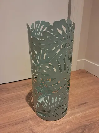 Paragüero metal hojas verde Maisons du Monde