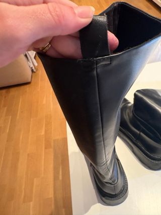 Botas altas Zara negras suela track