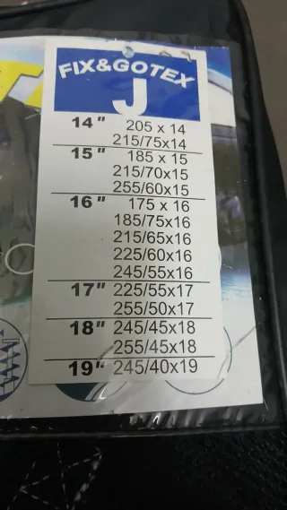 Cadenas de tela para nieve (2 unidades)