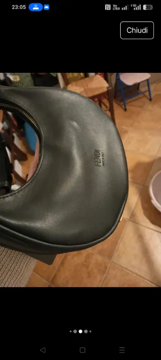 Borsa Fendi Nera e Oro