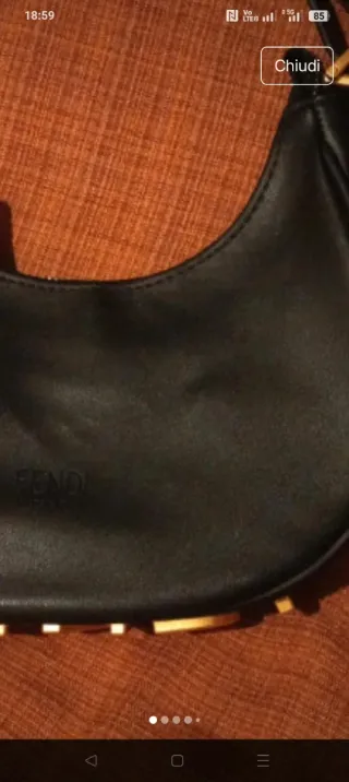 Borsa Fendi Nera e Oro