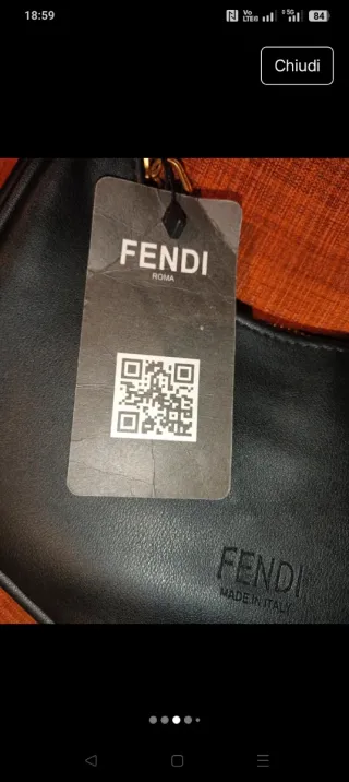 Borsa Fendi Nera e Oro