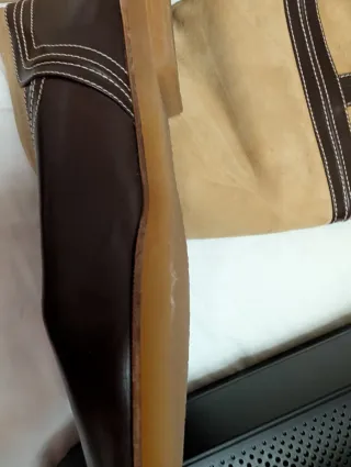 Botas Loewe Piel y Ante Beige/Marrón