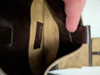 Botas Loewe Piel y Ante Beige/Marrón