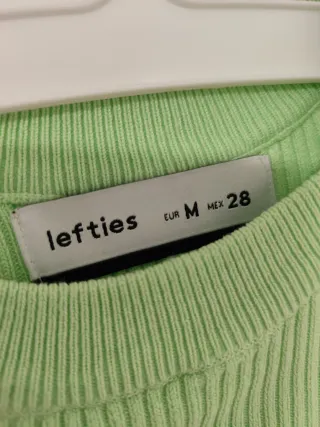 Jersey verde de punto fino