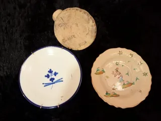 2 platos de cerámica