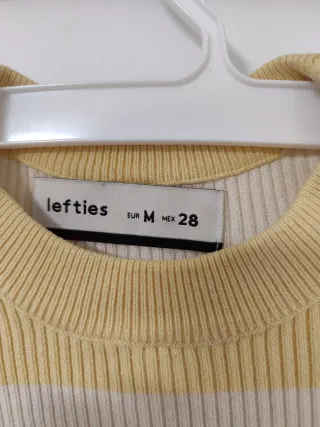 Jersey de rayas amarillas y blancas