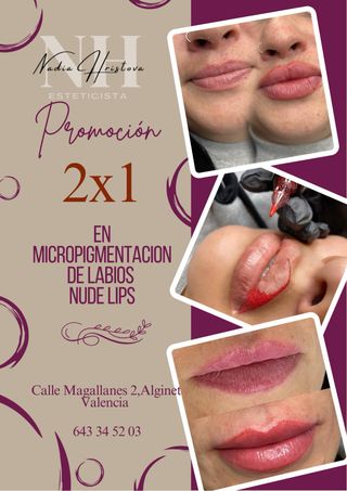 Promoción Micropigmentación Labios Nude Lips