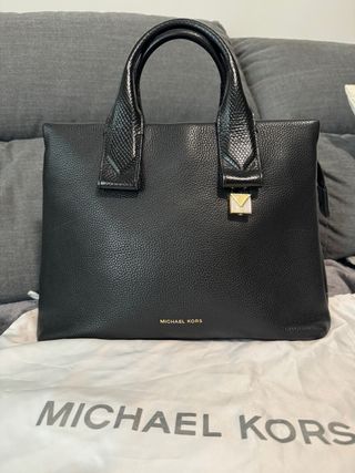 Bolso Michael Kors Negro Piel Texturizada