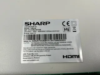 Placa Base TV SHARP 40BJ4E