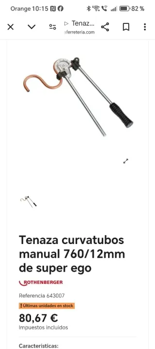 Superego curvadora 12mm