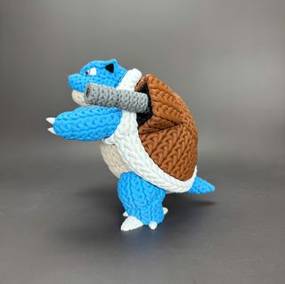 Blastoise Pokémon Crochet 3D