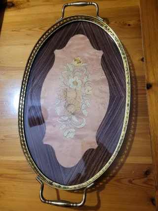 Vassoio vintage decorato