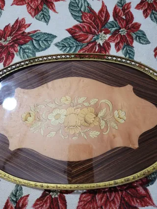 Vassoio vintage decorato