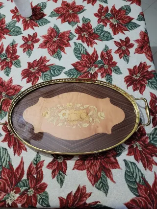 Vassoio vintage decorato