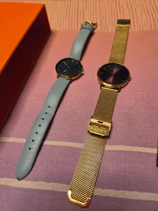 Relojes HAVET Mujer Azul y Dorado