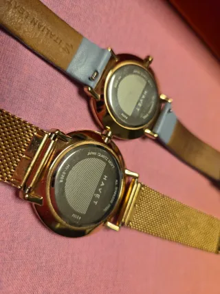 Relojes HAVET Mujer Azul y Dorado